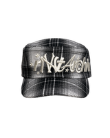 RVNTARCHIVE PLAID CAP WHITE