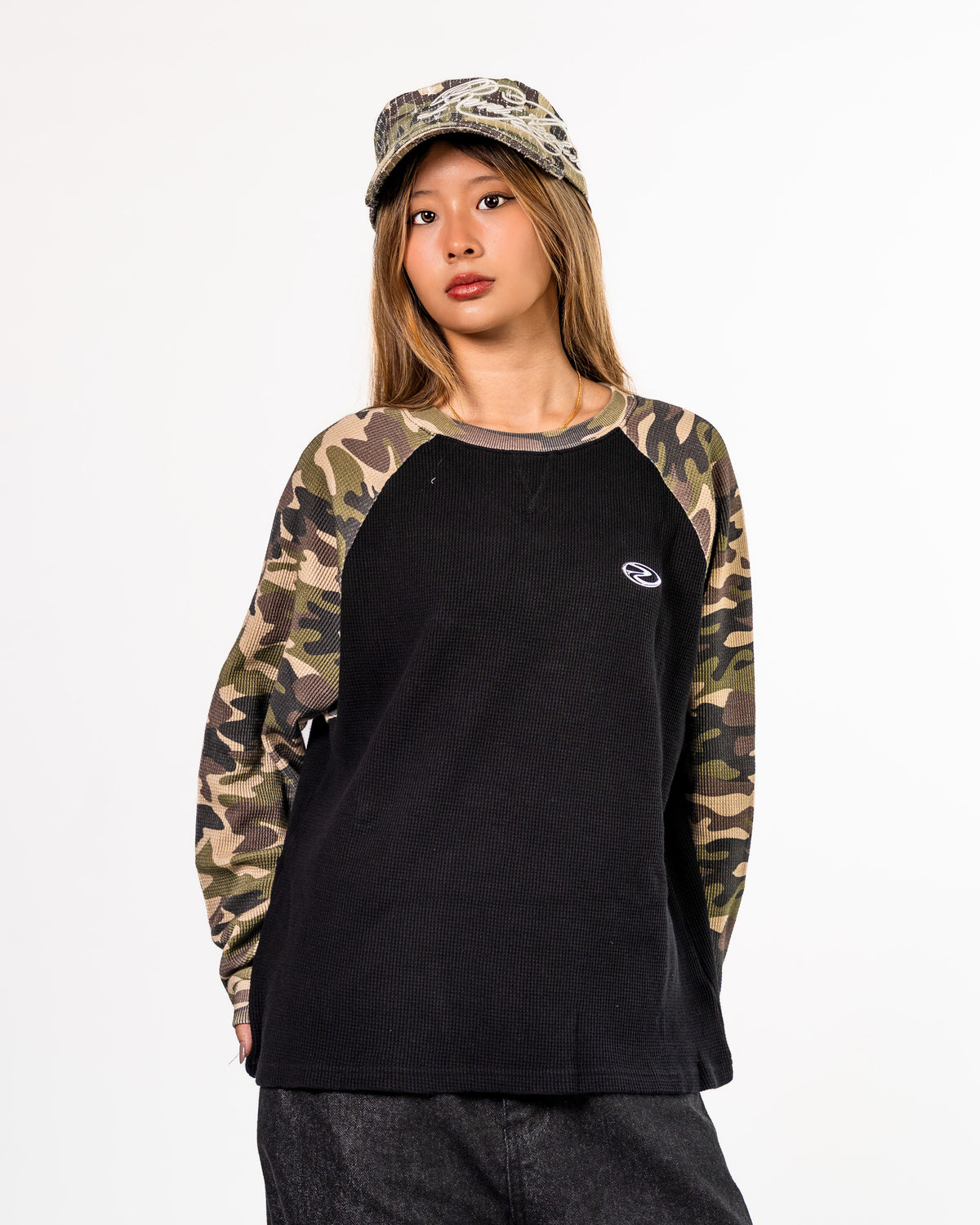 Camouflage Thermal Waffle Knit