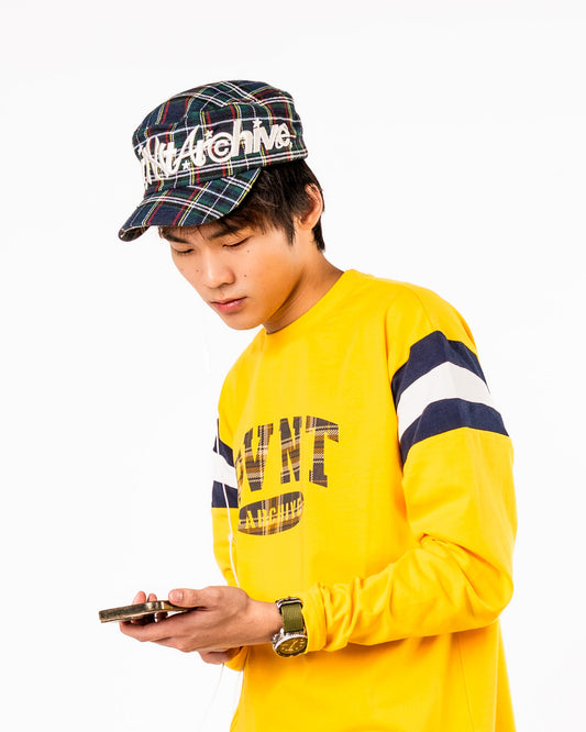 RVNTARCHIVE TARTAN CAP GREEN