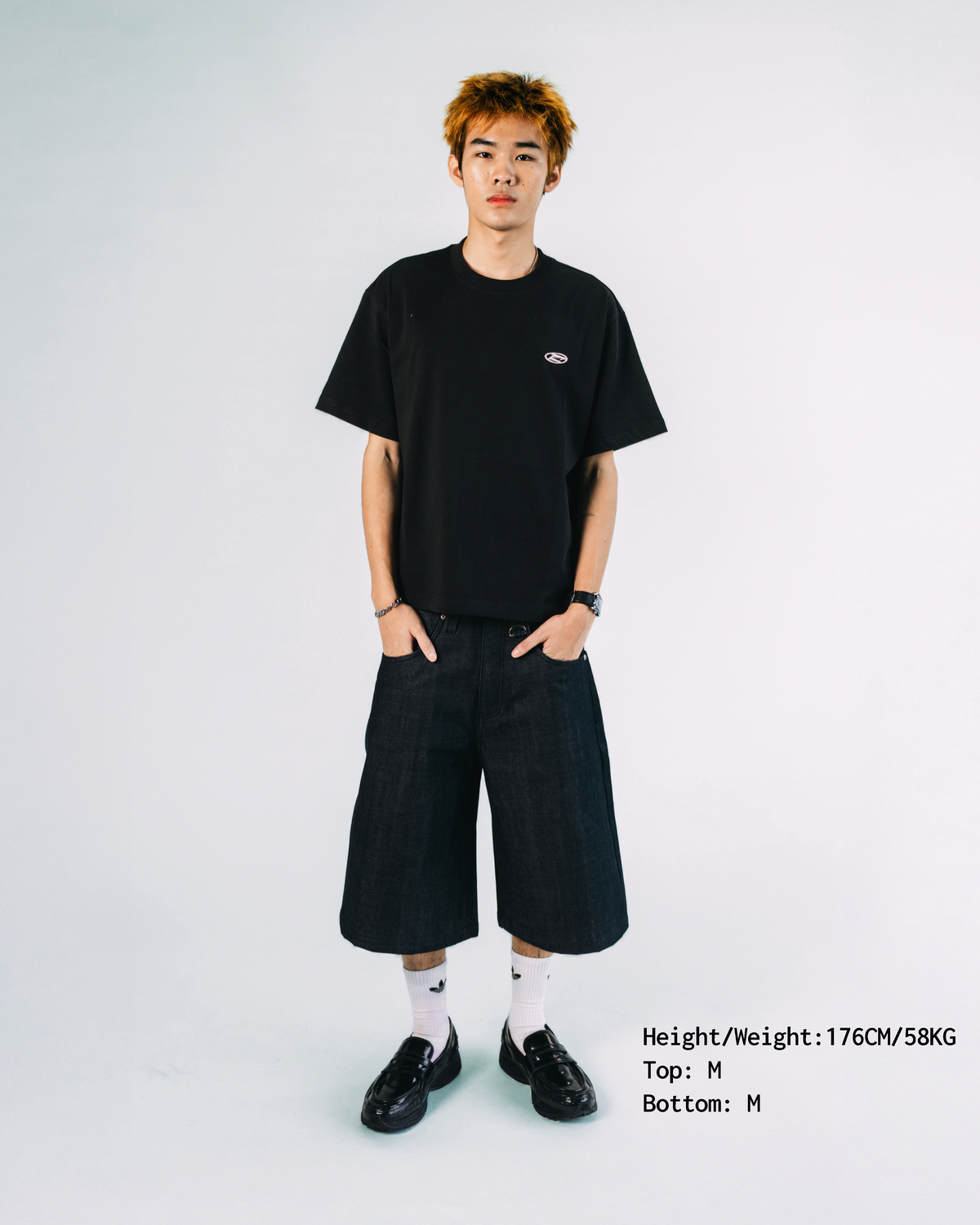 Boxy Cropped Tee in Black