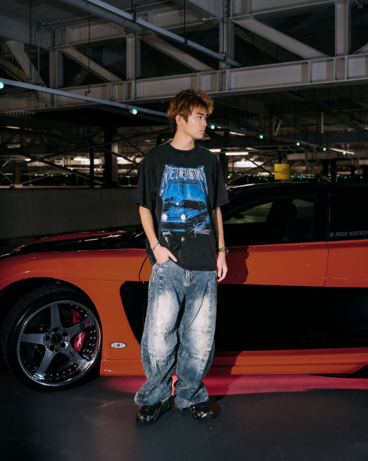 Drive The Lightning 180SX Tee in Washed Black