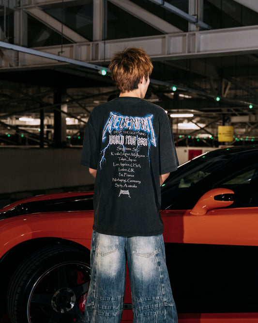 Drive The Lightning 180SX Tee in Washed Black