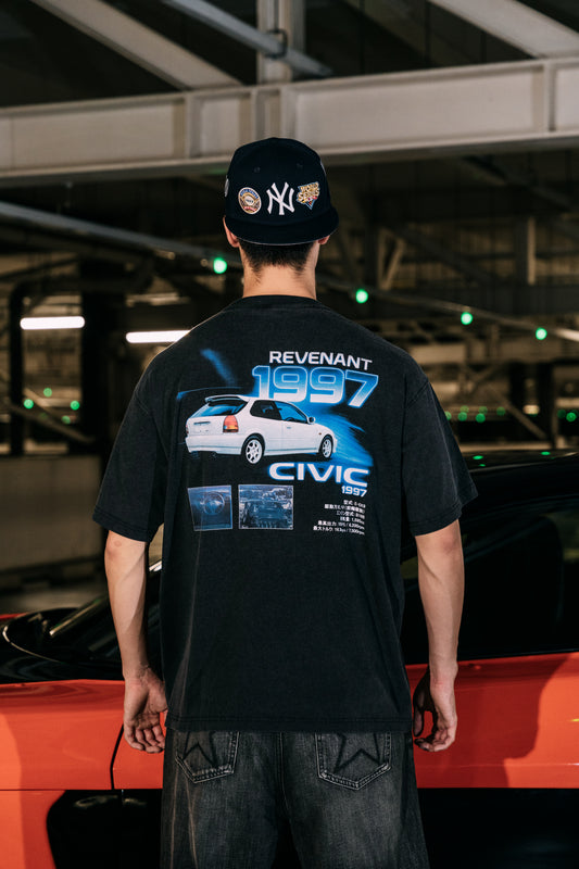 REVENANT Civic EK9 Tee in Washed Black