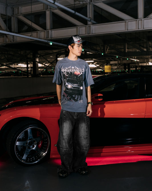REVENANT R34 Skyline Tee in Faded Blue