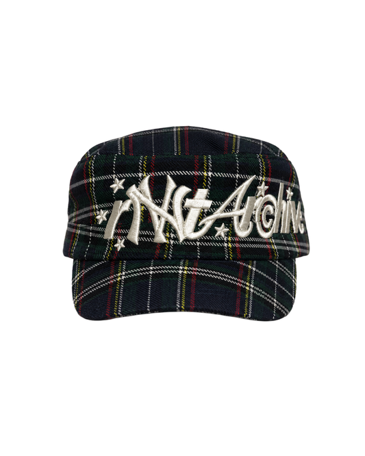 RVNTARCHIVE TARTAN CAP GREEN