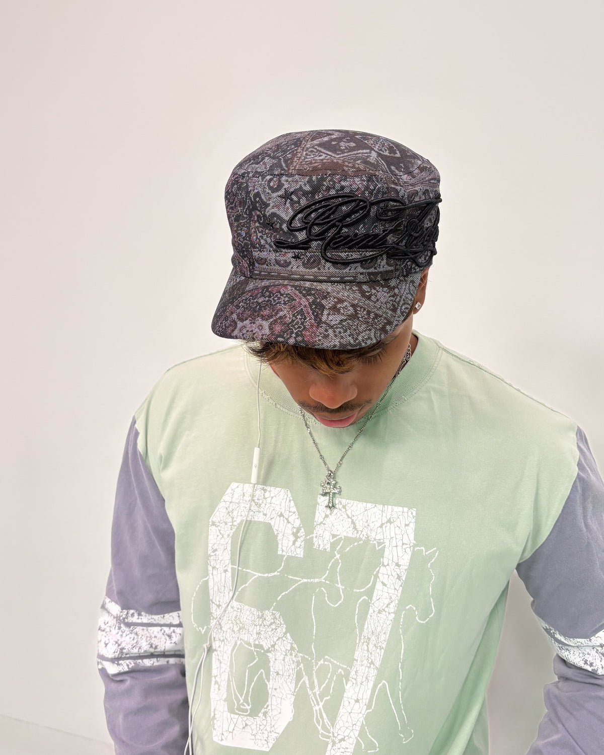 RVNTARCHIVE CAP PAISLEY INDIGO