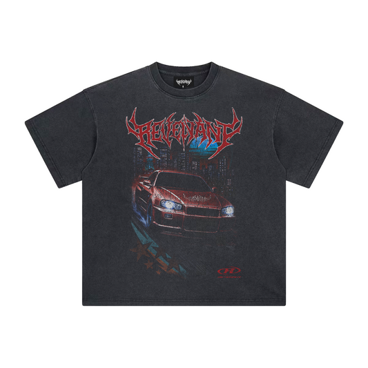 REVENANT R34 Skyline Tee in Washed Black