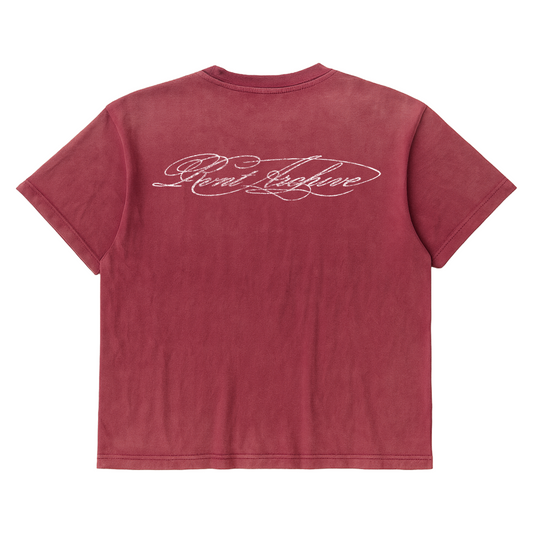 "Year of Horse" Sun Faded Washed Tee in Red