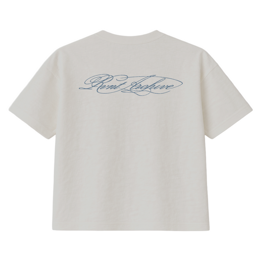 "Year of Horse" Cotton Slub Tee in White