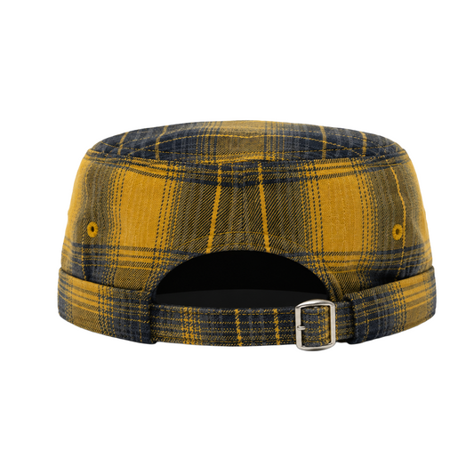 RVNTARCHIVE PLAID CAP YELLOW