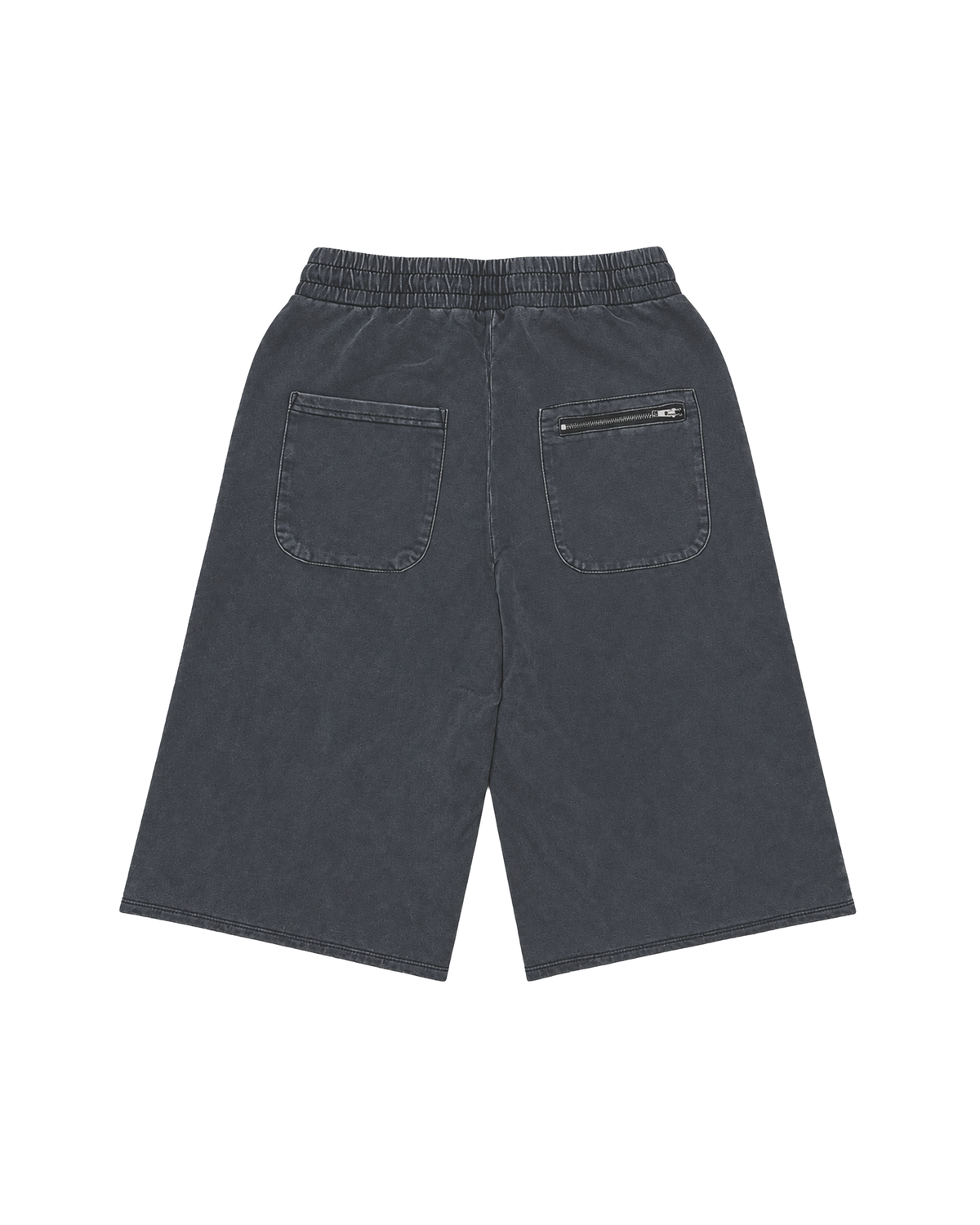 Baggy Sweat Shorts Washed Black