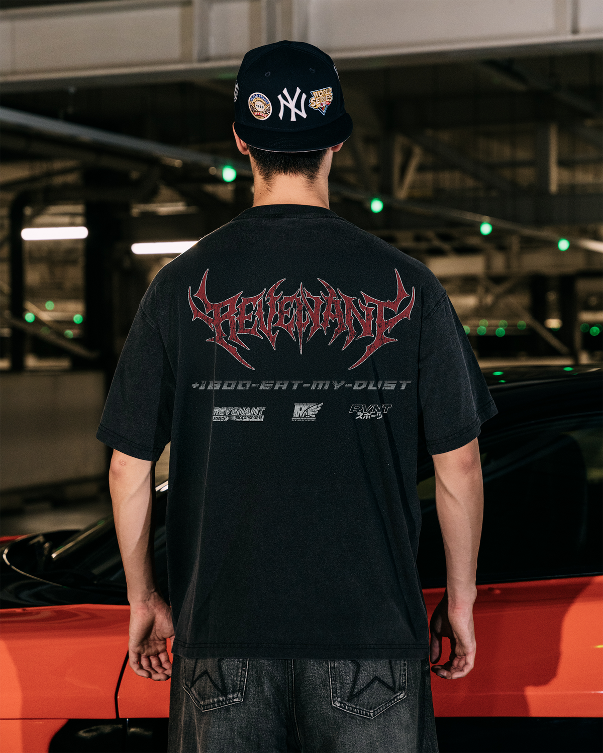 REVENANT R34 Skyline Tee in Washed Black