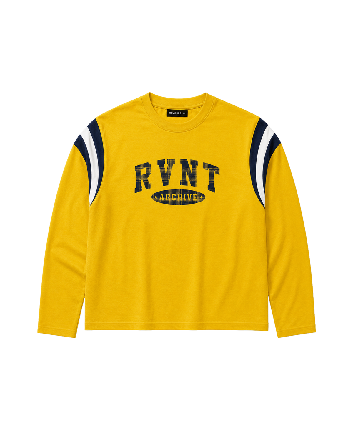 COLLEGE PANELLED LONG SLEEVE YELLOW