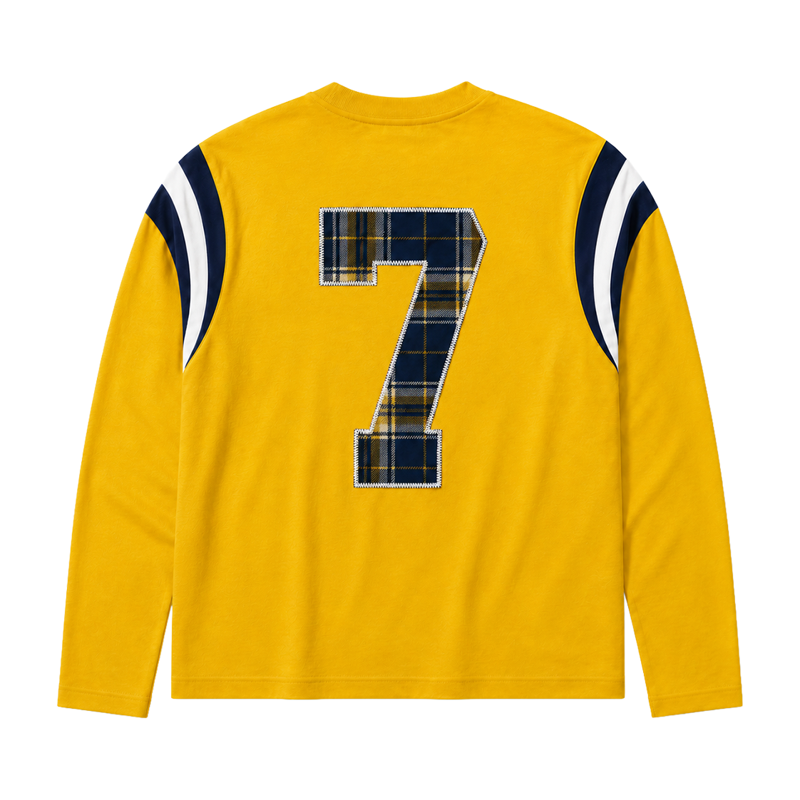 COLLEGE PANELLED LONG SLEEVE YELLOW